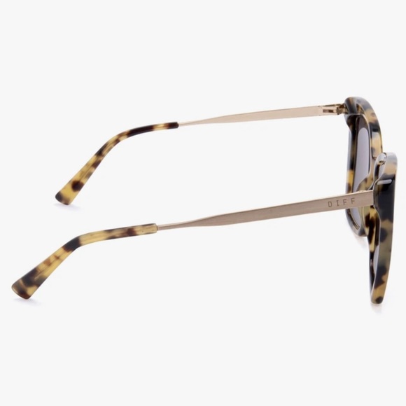 DIFF Becky IV Sunglasses Hazel Tortoise Grey Lens - Picture 5 of 6